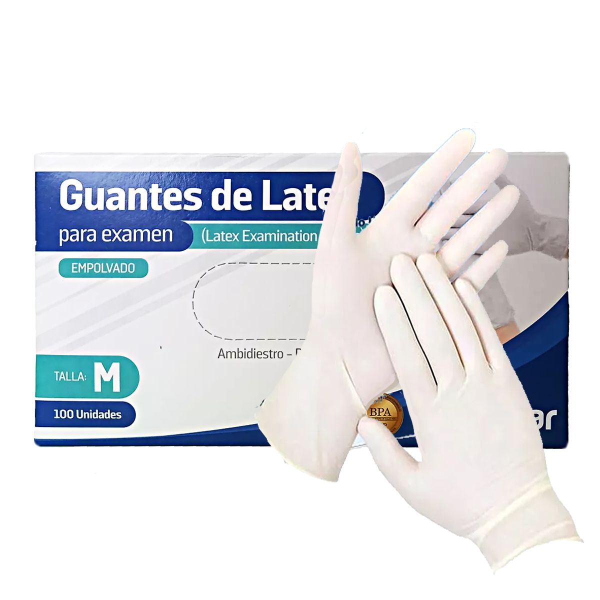 ALKHOFAR - Guantes De Látex Talla M