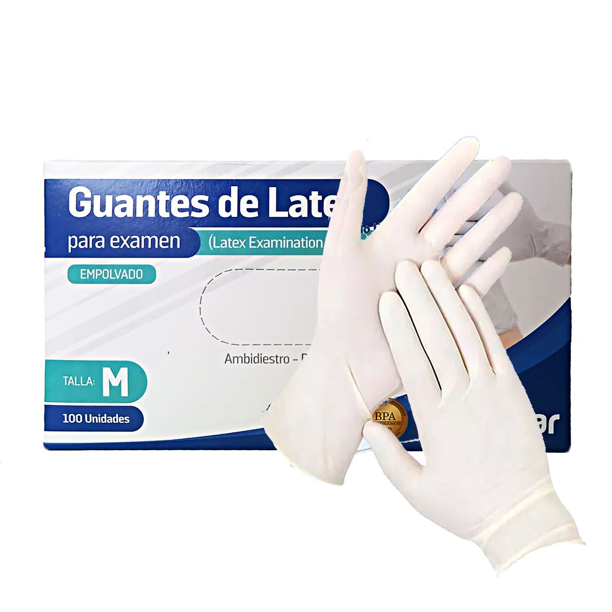 ALKHOFAR - Guantes De Látex Talla M