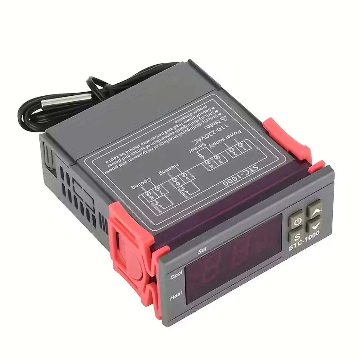 GENERICO - TERMOSTATO STC1000 220V INCUBADORA CON SENSOR DE TEMPERATURA