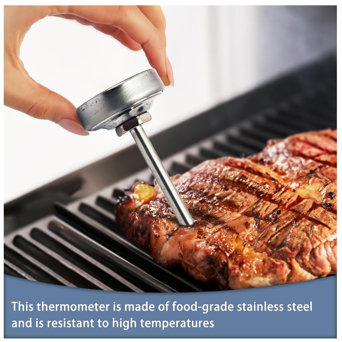 GENERICO - TERMÓMETRO PARA CARNES INOXIDABLE PARA HORNO