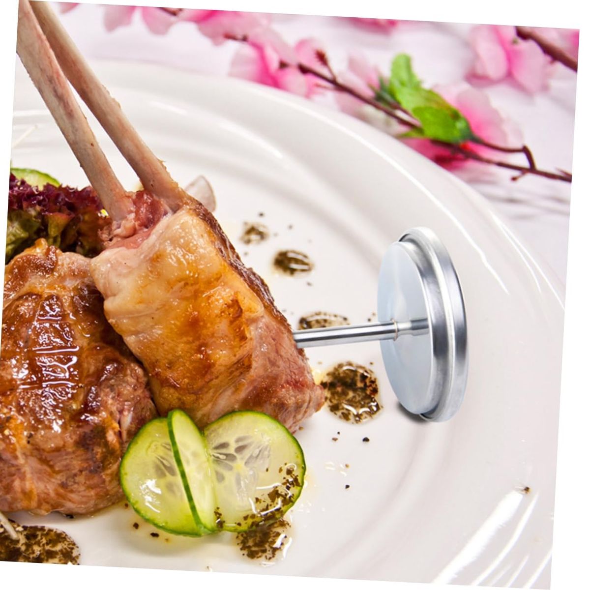 GENERICO - TERMÓMETRO DE PARRILLA PINCHA CARNE COCINA