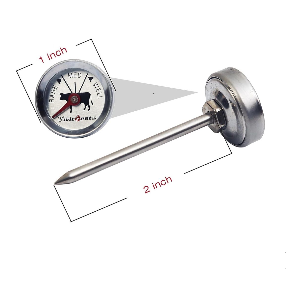 GENERICO - TERMÓMETRO PUNTERO DE ALIMENTOS PINCHA CARNE