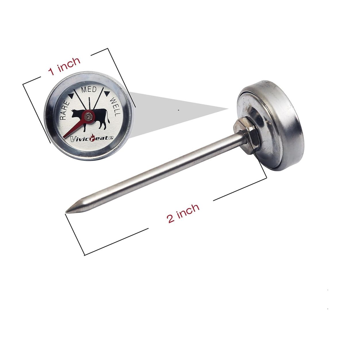 GENERICO - TERMÓMETRO PUNTERO DE ALIMENTOS PINCHA CARNE