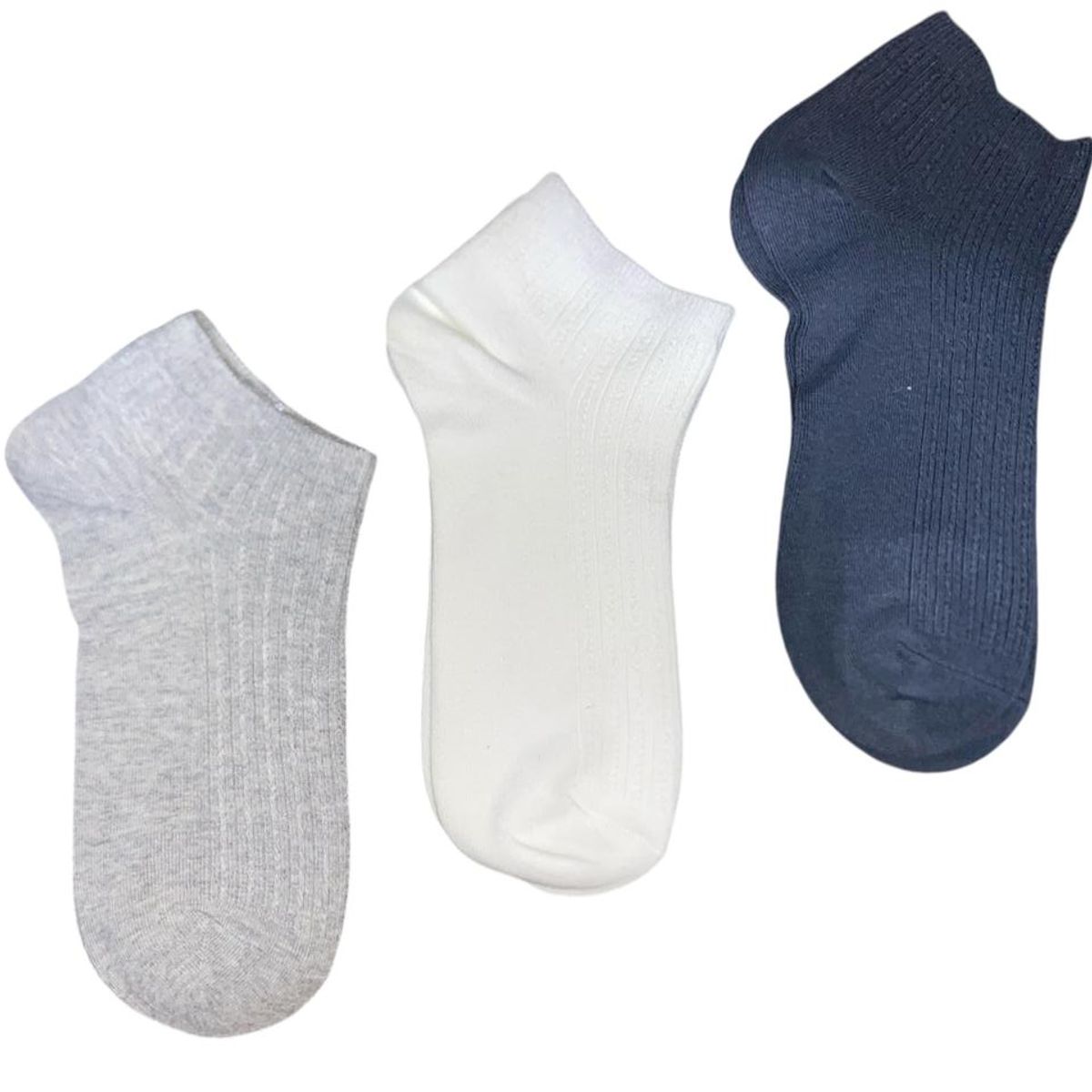 MINTANA - PACK 3 MEDIAS SIN COSTURA  TALONERA ALGODON HILO HOMBRE MINTANA