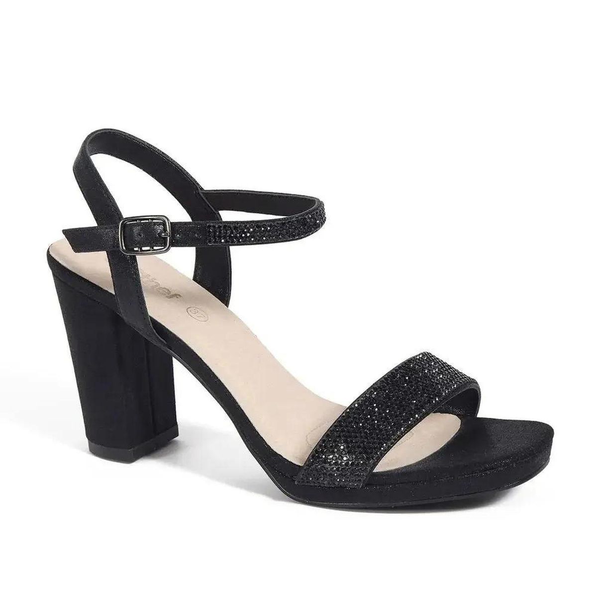 STHEF - Sandalias de Vestir Mujer 7501 NEGRO-STHEF