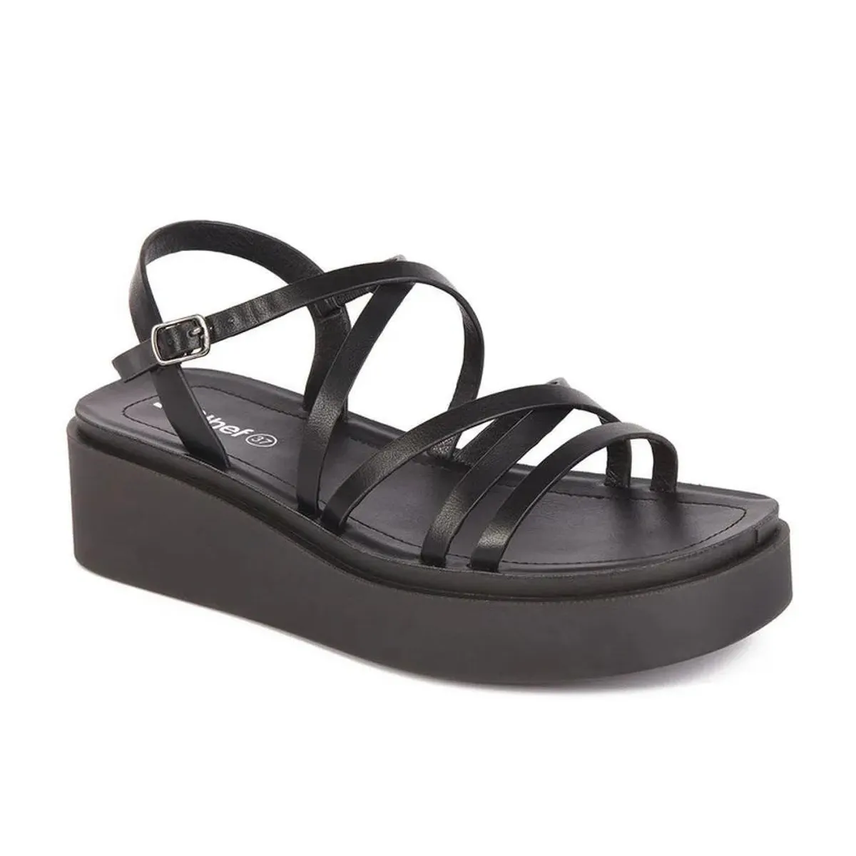 STHEF - SANDALIA MUJER STHEF CASUAL NEGRO 7749