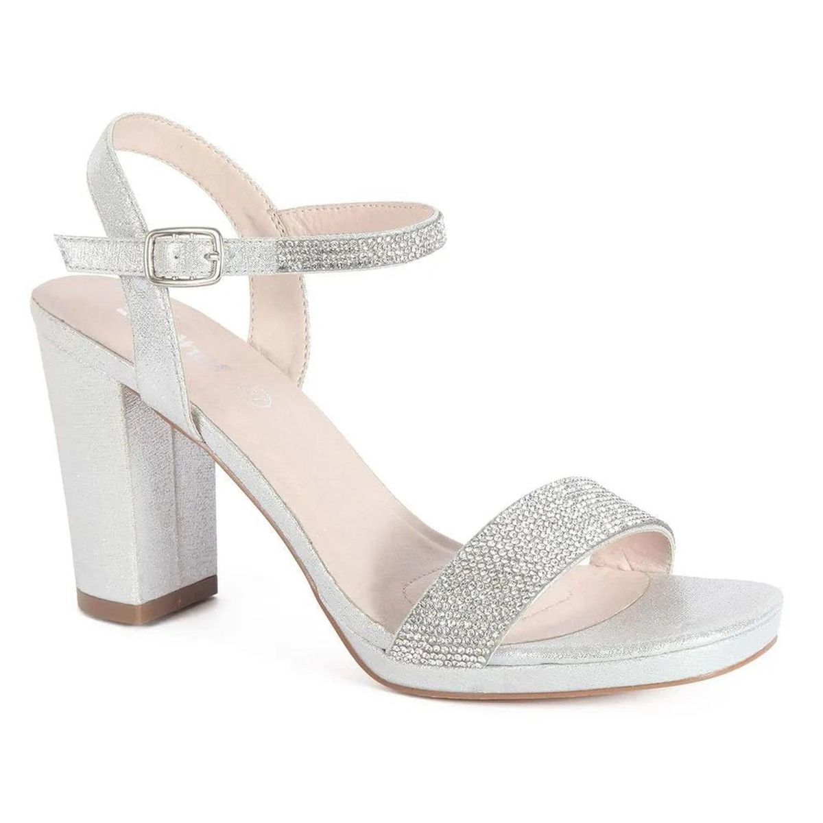 STHEF - Sandalias de Vestir Mujer 7501 PLATA-STHEF