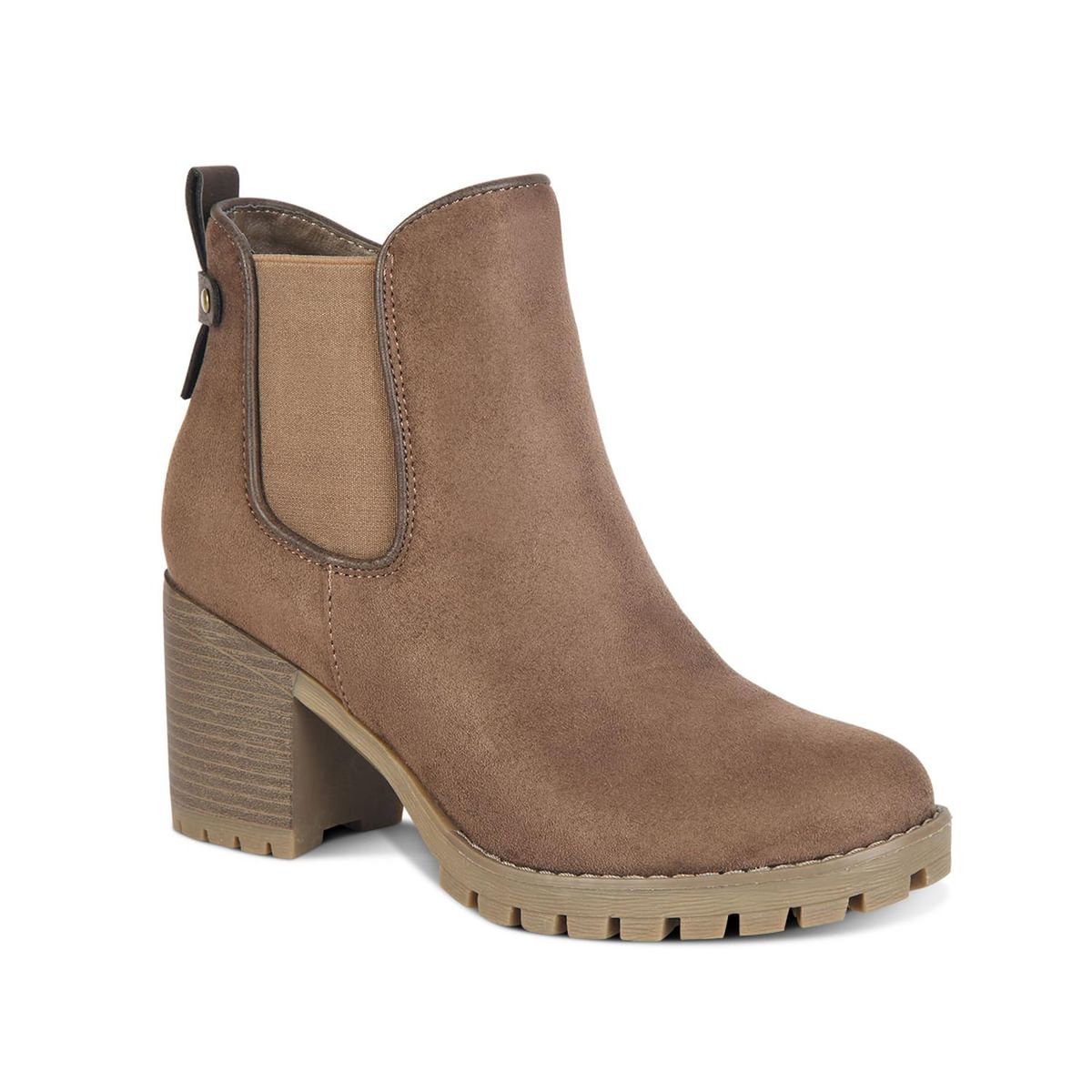 STHEF - Botin Casual con taco Mujer 7633 TAUPE-STHEF