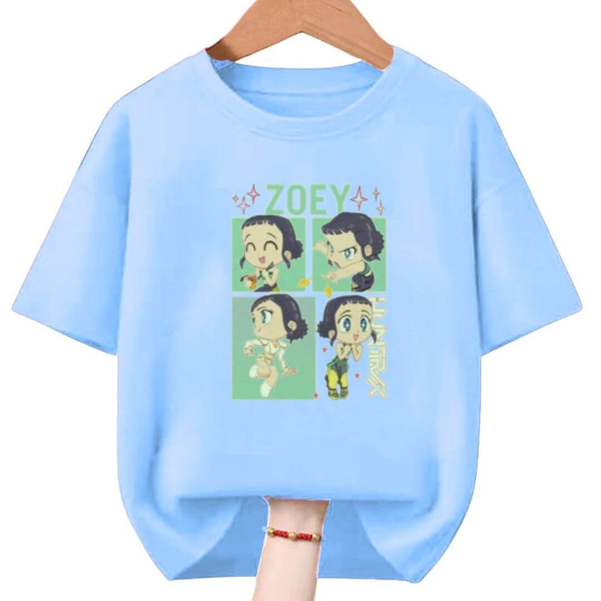 GENERICO - Polos Algodon Zoey Kpop Guerreras Demon Hunters - Tallas 6 hasta XL