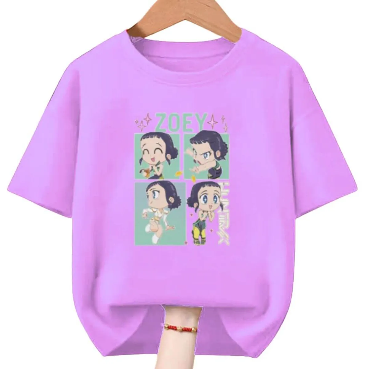 GENERICO - Polos Algodon Zoey Kpop Guerreras Demon Hunters - Tallas 6 hasta XL