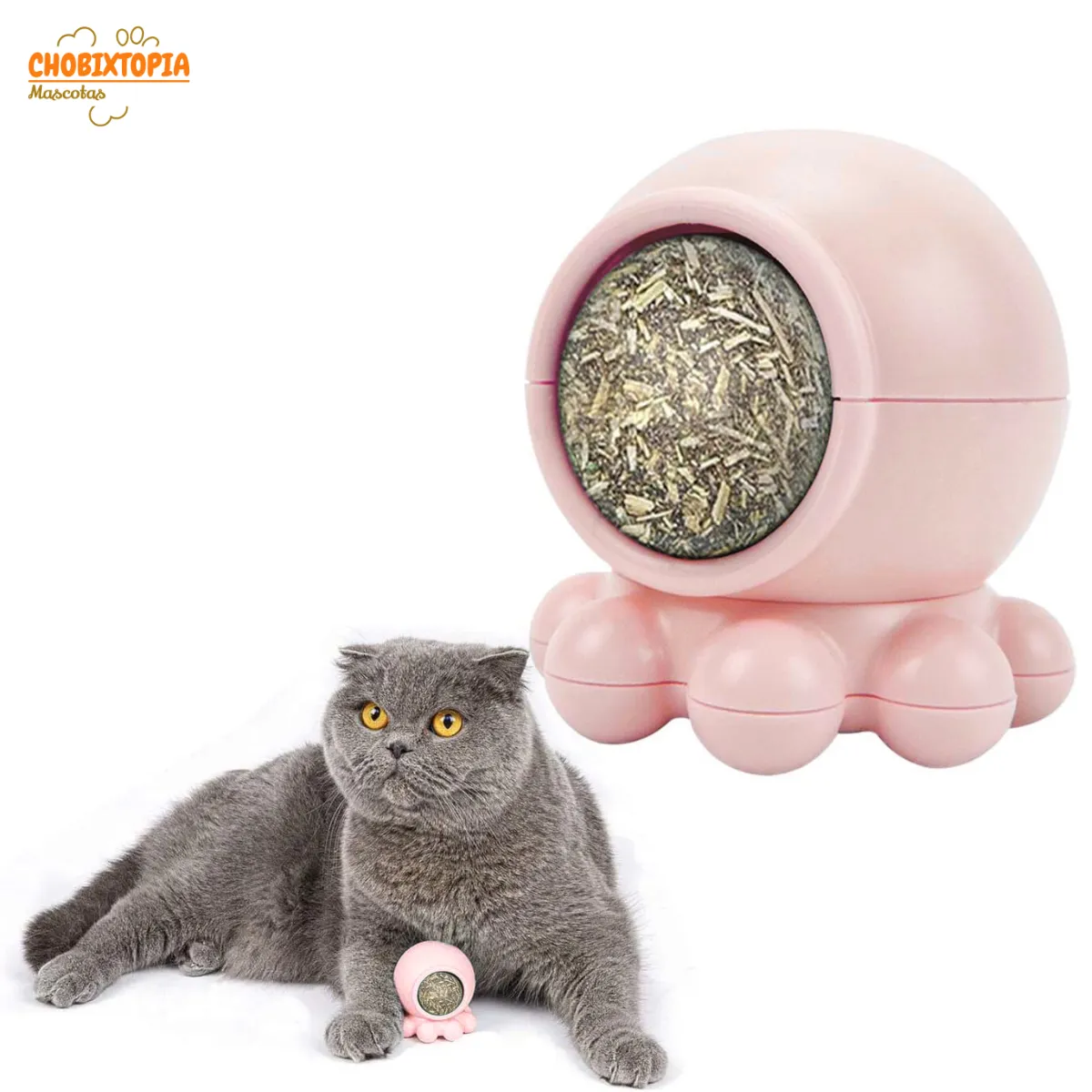 GENERICO - JUGUETE CATNIP PULPITO COLOR ROSE