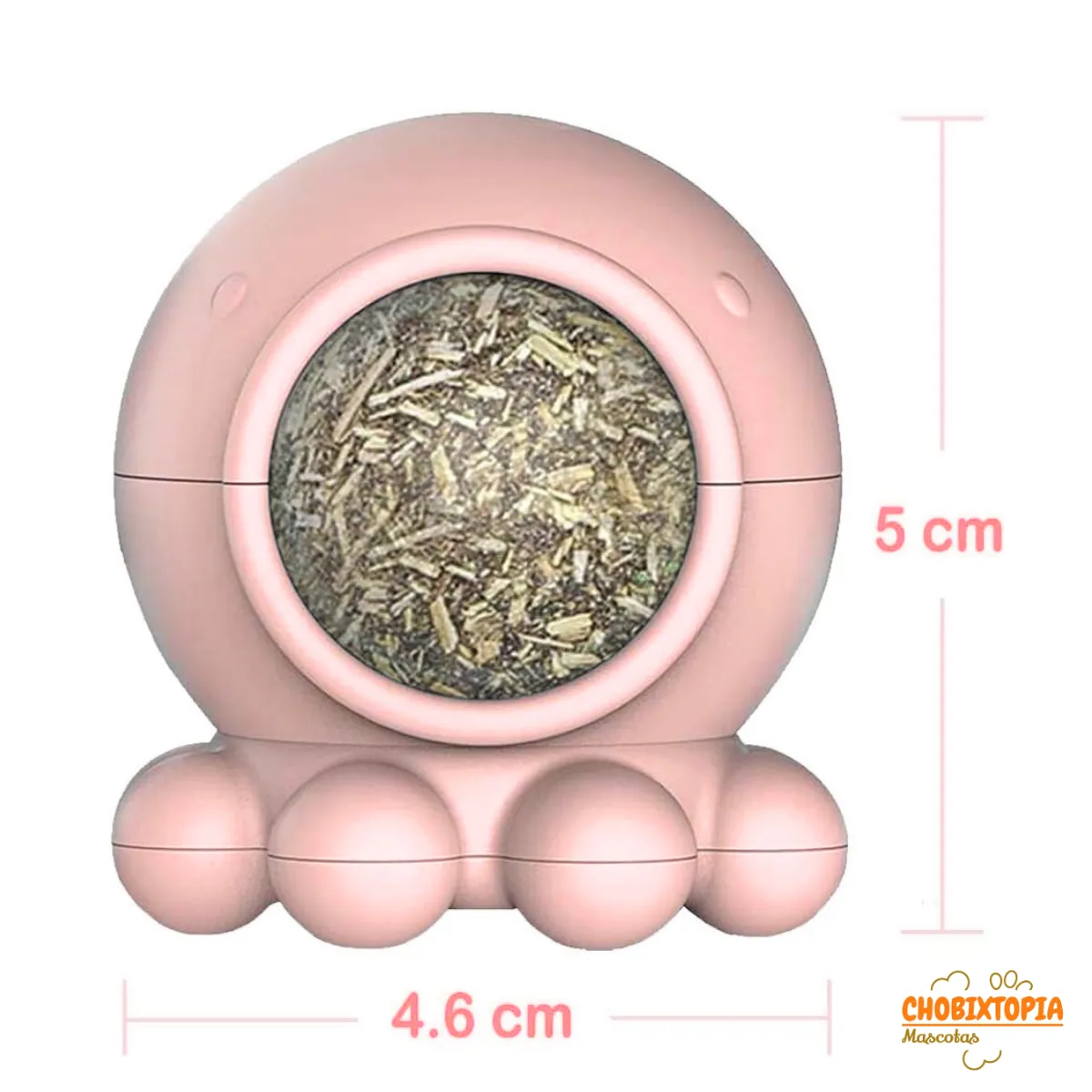 GENERICO - JUGUETE CATNIP PULPITO COLOR ROSE