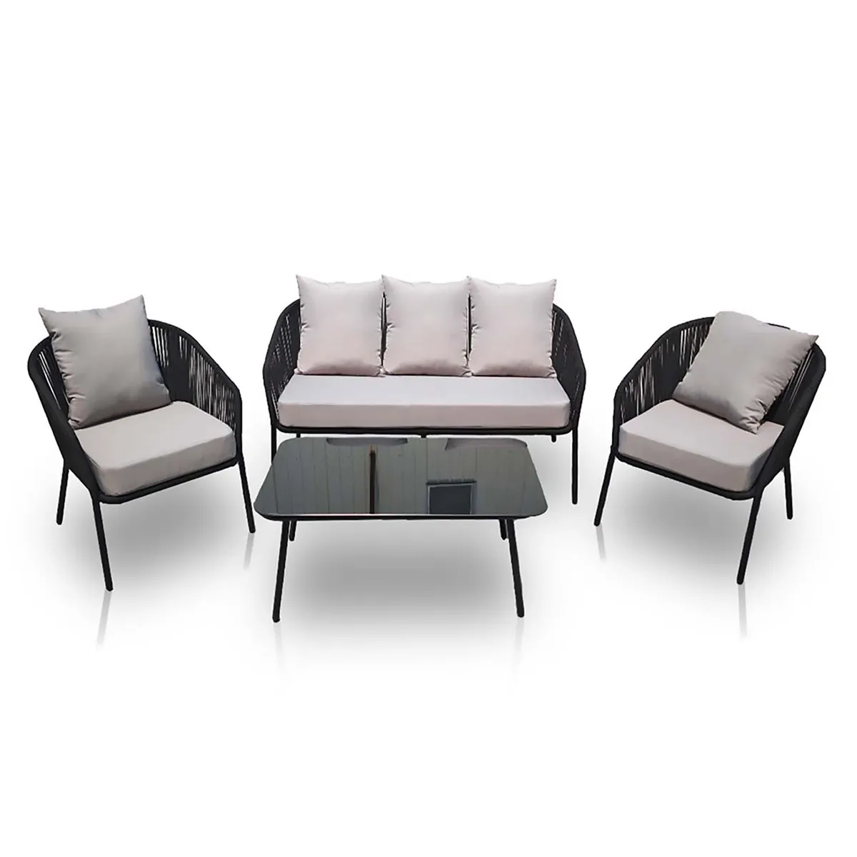 NOVAHUS - Juego de Living Terraza Bari 5 Personas