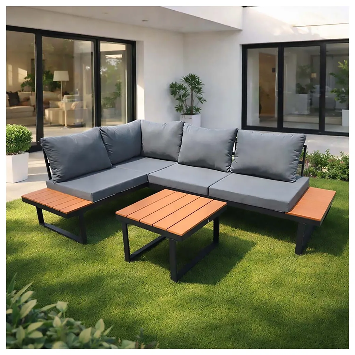 NOVAHUS - Juego de Living Terraza Siena 4 Personas