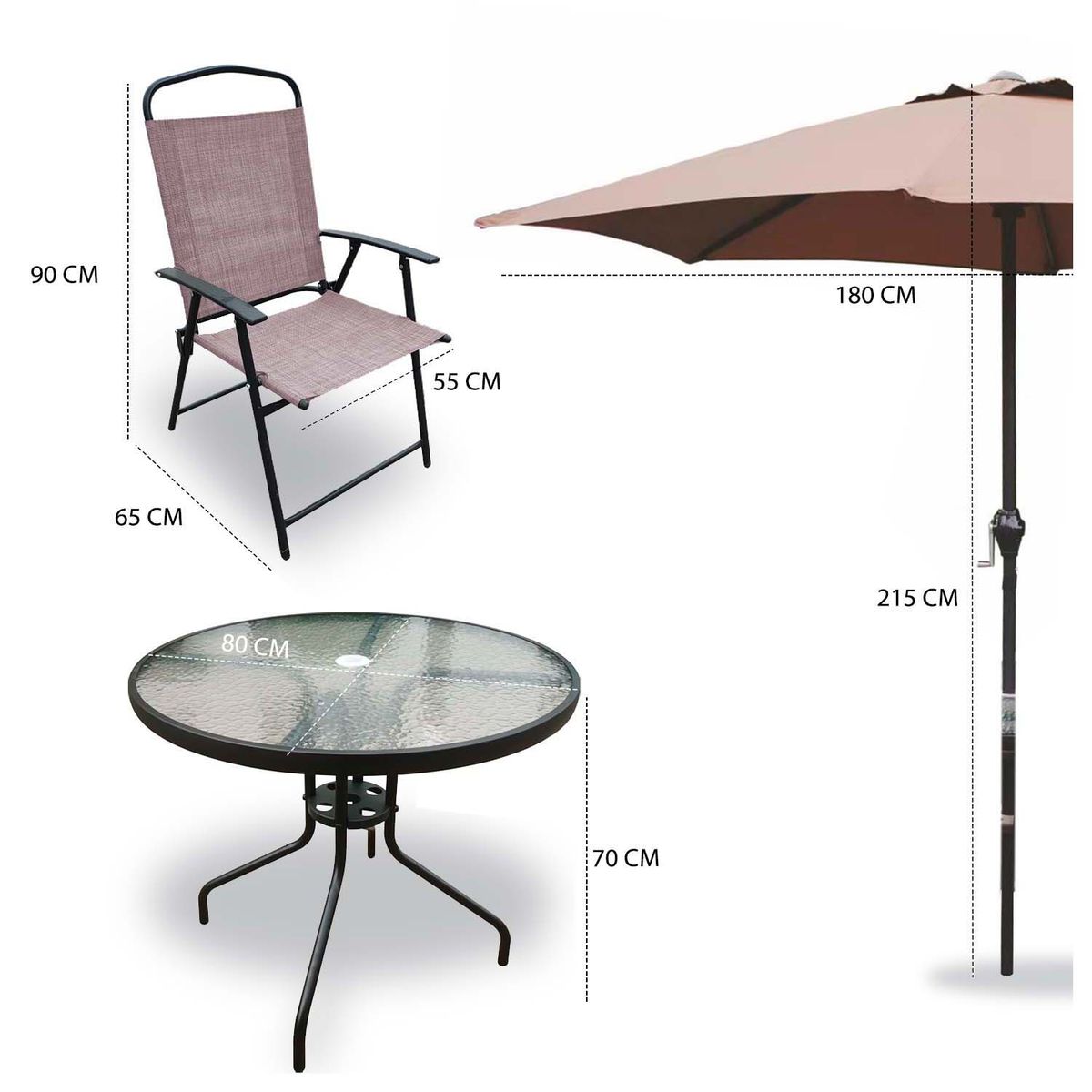 NOVAHUS - Set de Terraza 6 Piezas Recife