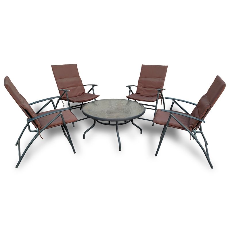 NOVAHUS - Set de Terraza 4 Sillas + Mesa Ipanema