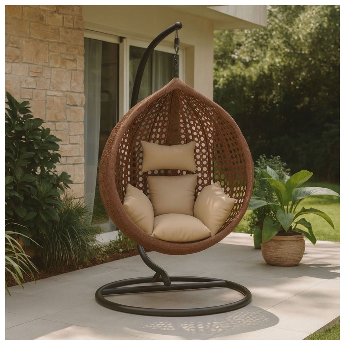 NOVAHUS - Silla Colgante de Terraza Olive