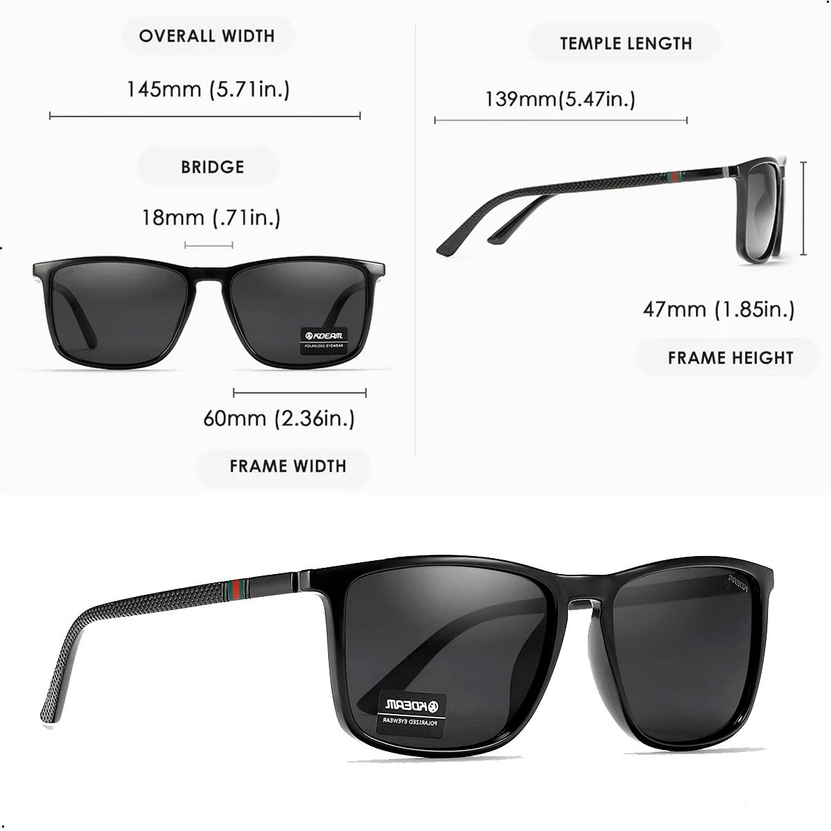 GENERICO - Lentes De Sol Con Estuche Kdeam Polarizado Proteccion Uv400