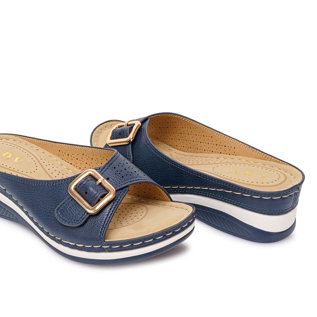 ADV - Sandalia Slide Casual ABY-2601 Azul ADV