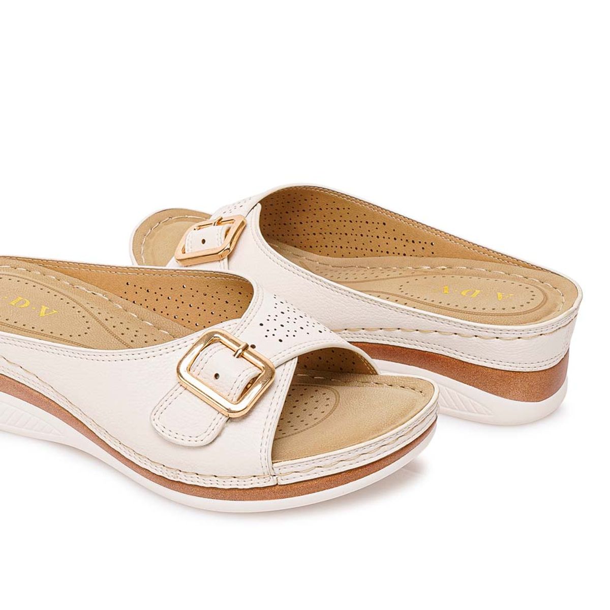 ADV - Sandalia Slide Casual ABY-2601 Blanco ADV