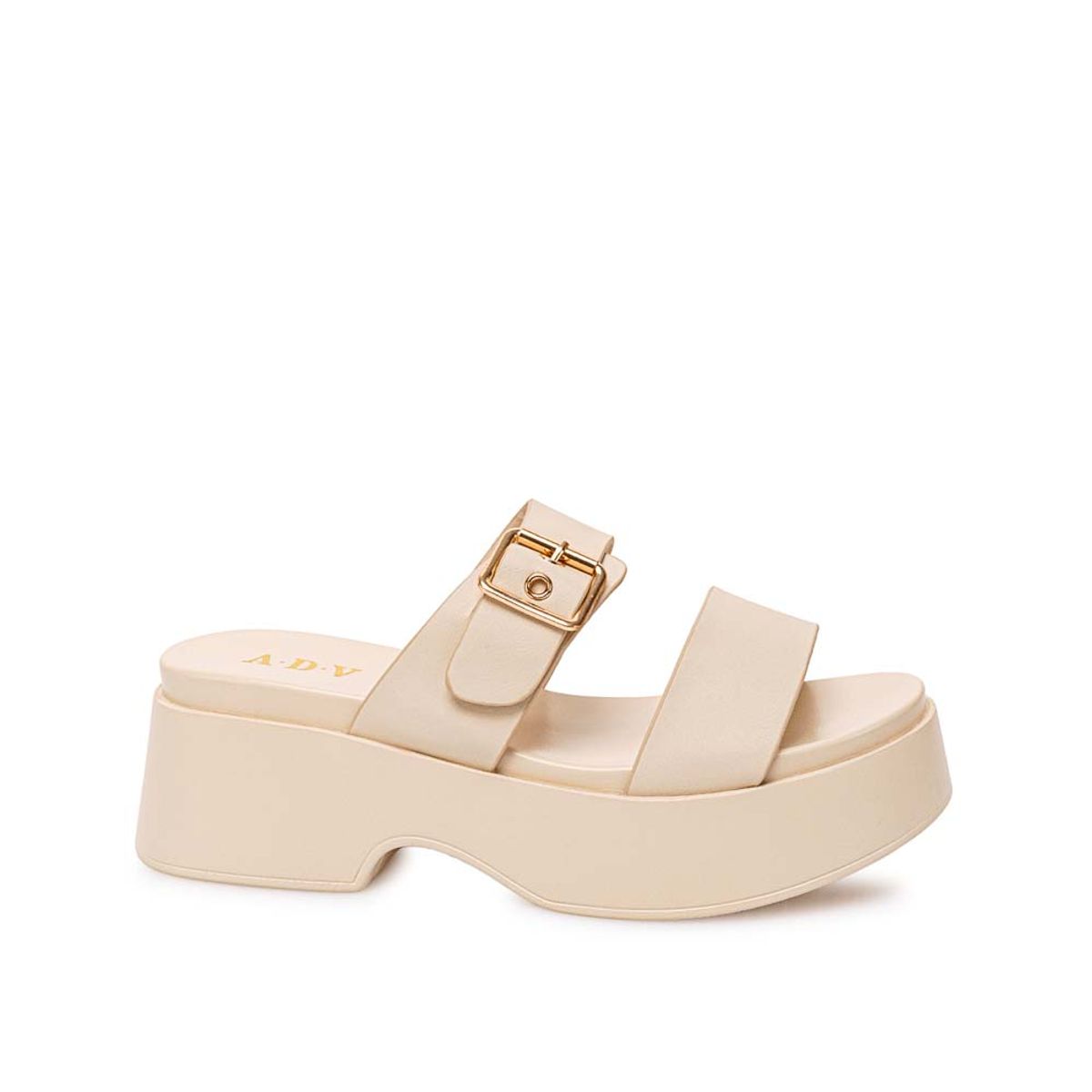 ADV - Sandalia Strap Casual ABY-2603 Hueso ADV