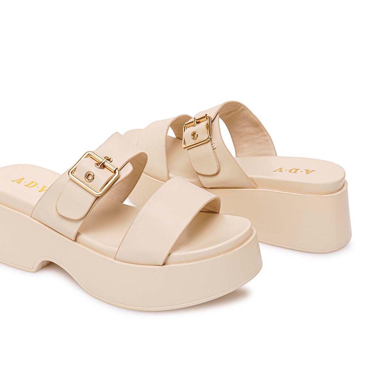 ADV - Sandalia Strap Casual ABY-2603 Hueso ADV