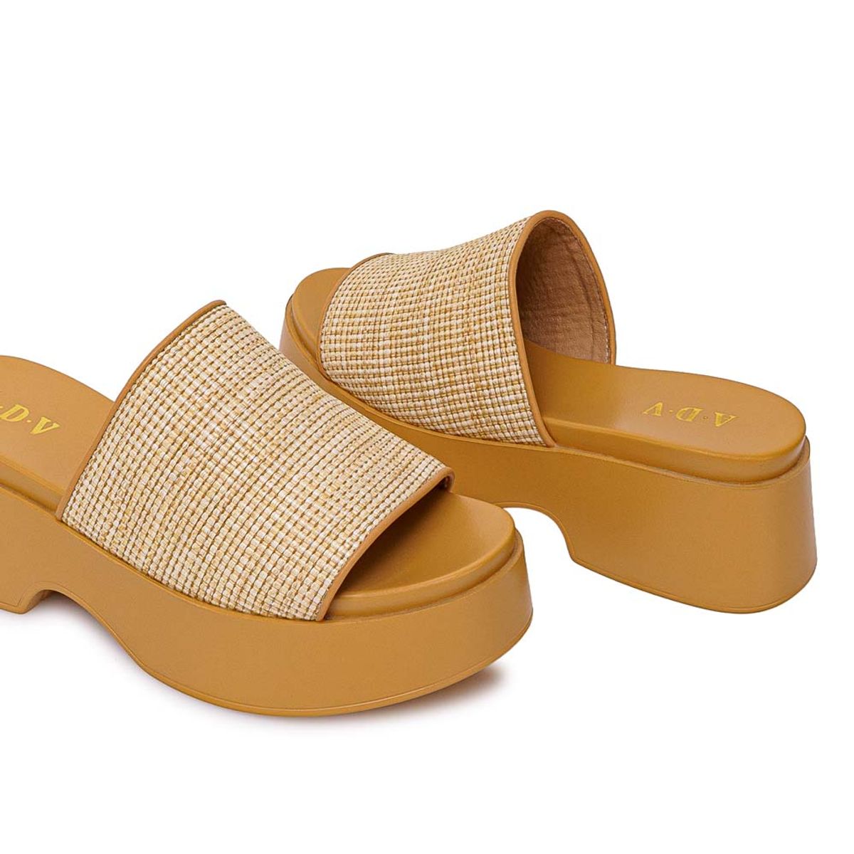 ADV - Sandalia Slide Casual ABY-2604 Beige ADV