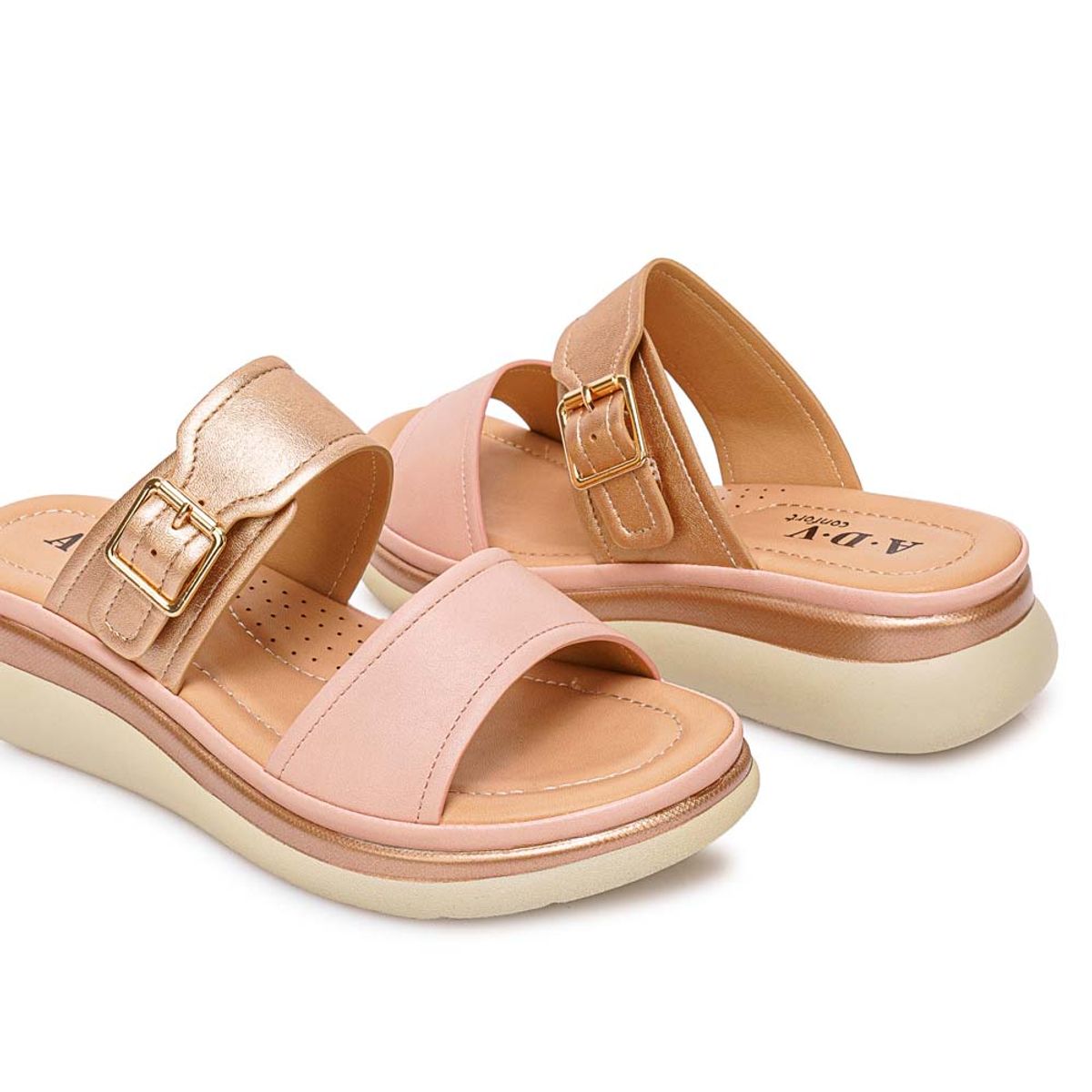ADV - Sandalia Strap Casual ANA-2615 Oro RosaNude ADV