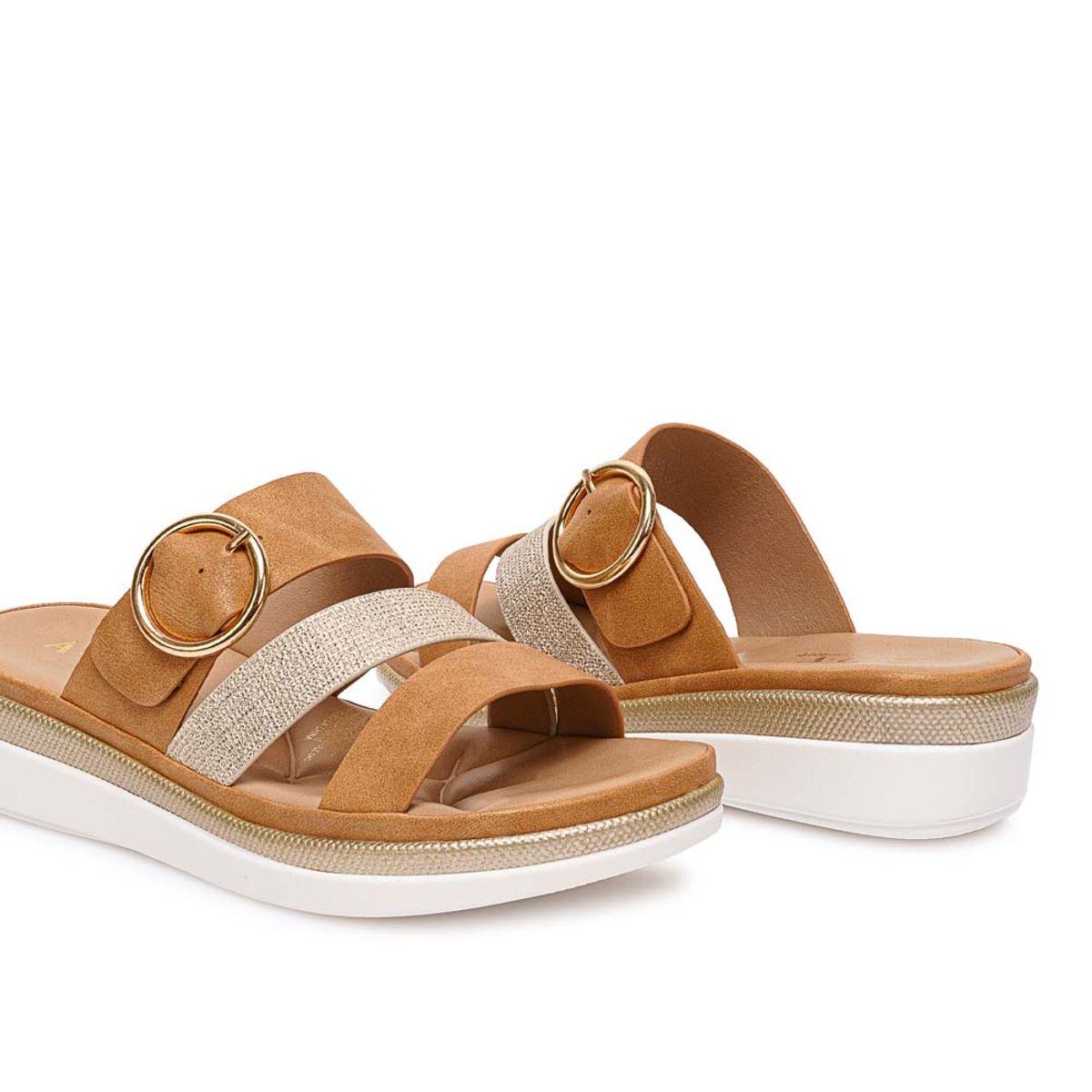 ADV - Sandalia Slide Casual ANA-2626 MoccaDorado ADV