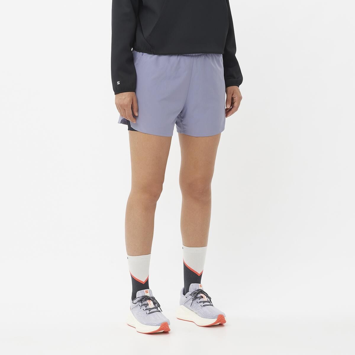 Salomon - Shorts de Running Shakeout 4 Core 2en1 Mujer - Salomon