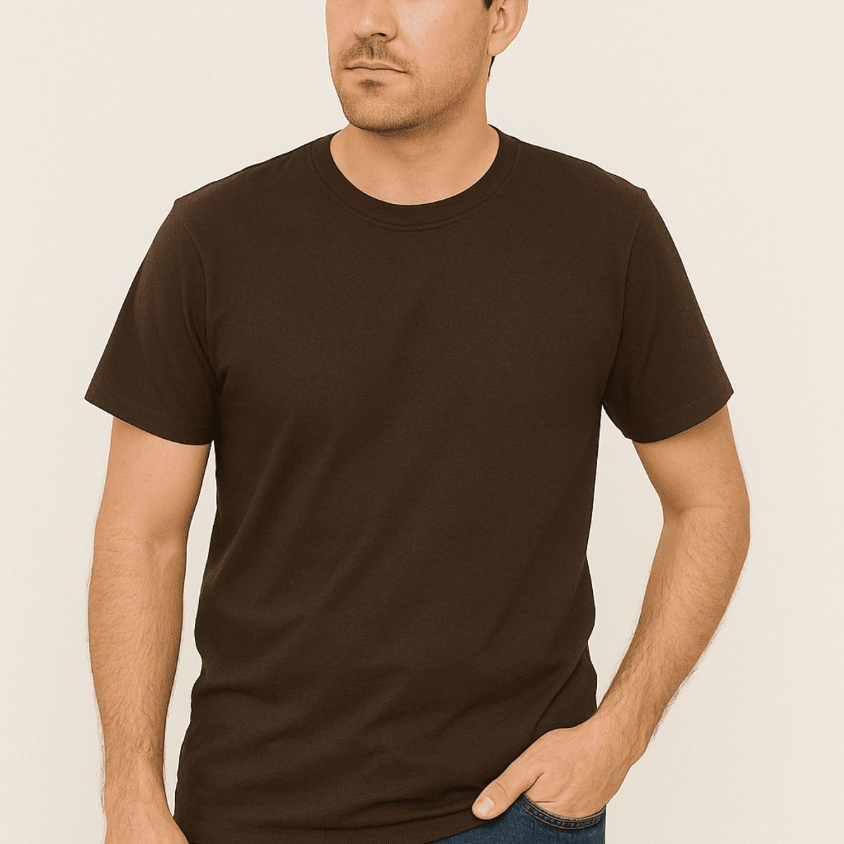 GENERICO - Polos Básicos Pack 3 - Color Chocolate