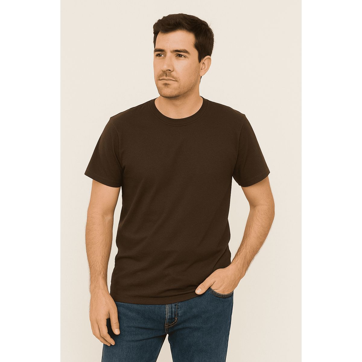 GENERICO - Polos Básicos Pack 3 - Color Chocolate