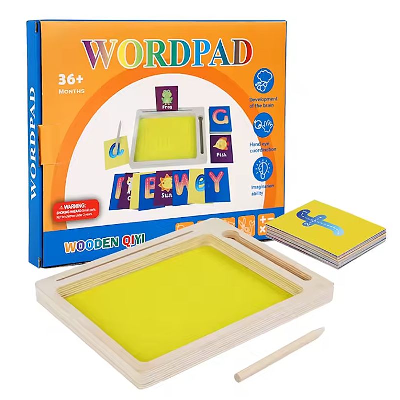 GENERICO - Juego de Arena Montessori WOODEN QIYI WORDPAD
