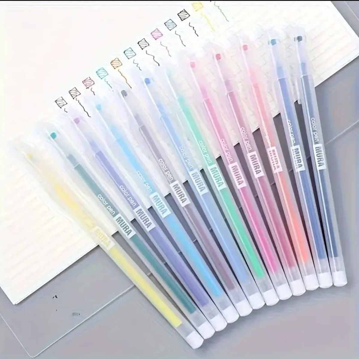 GENERICO - LAPICEROS DE TINTA DE GEL MULTICOLOR X 12UND