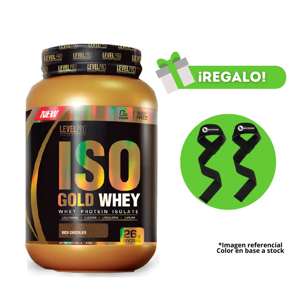 LEVEL PRO - Iso Gold whey 1.1kg Chocolate  LEVEL PRO  + regalos