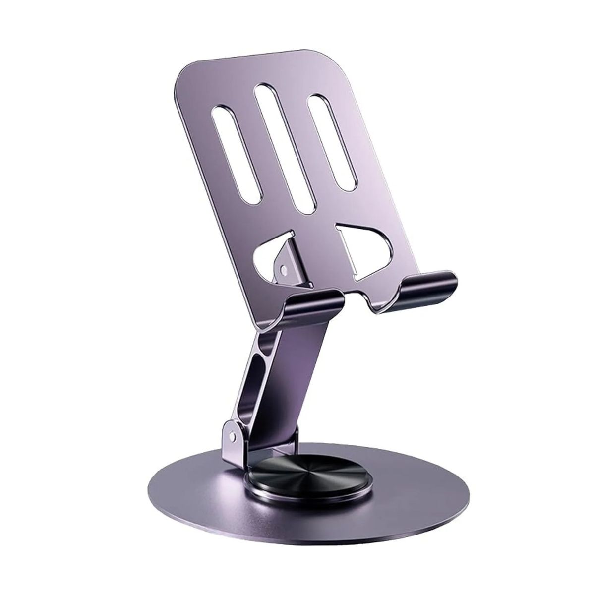 GENERICO - SOPORTE METÁLICO PARA CELULAR AJUSTABLE Y PLEGABLE 360°