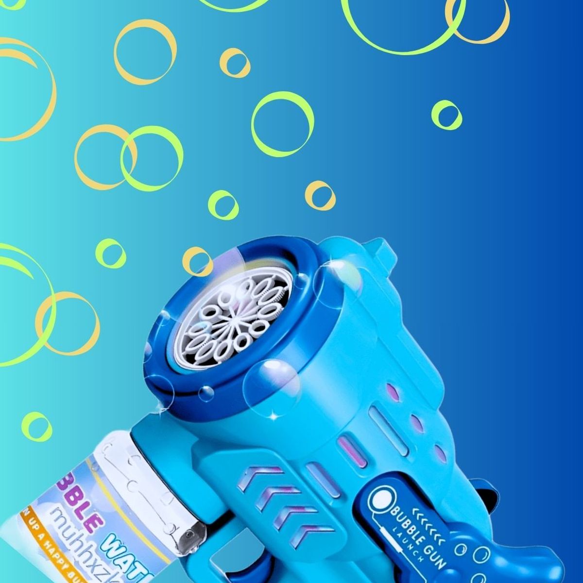 GENERICO - PISTOLA DE BURBUJABubble Gun - CELESTE CON AZUL