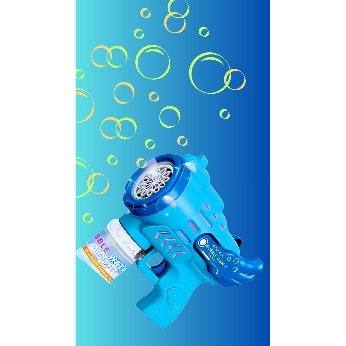 GENERICO - PISTOLA DE BURBUJABubble Gun - CELESTE CON AZUL