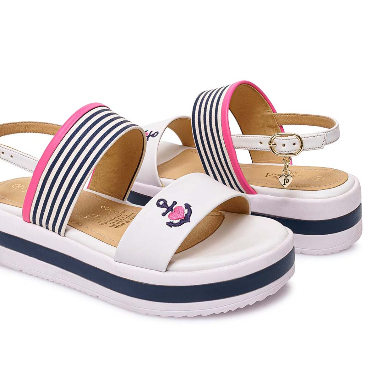 ADV - Sandalia Dorsay Casual YADIRA-2602 BlancoAzul Piazza Kids