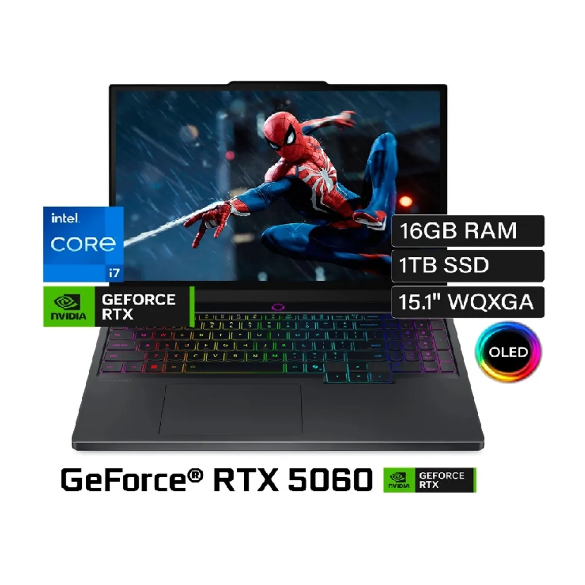 LENOVO - LENOVO LEGION 5 15IRX10 INTEL COREI7-14700HX 16GB 1TB SSD 8GB VIDEO RTX 5060 15" WQXGA OLED WIN 11