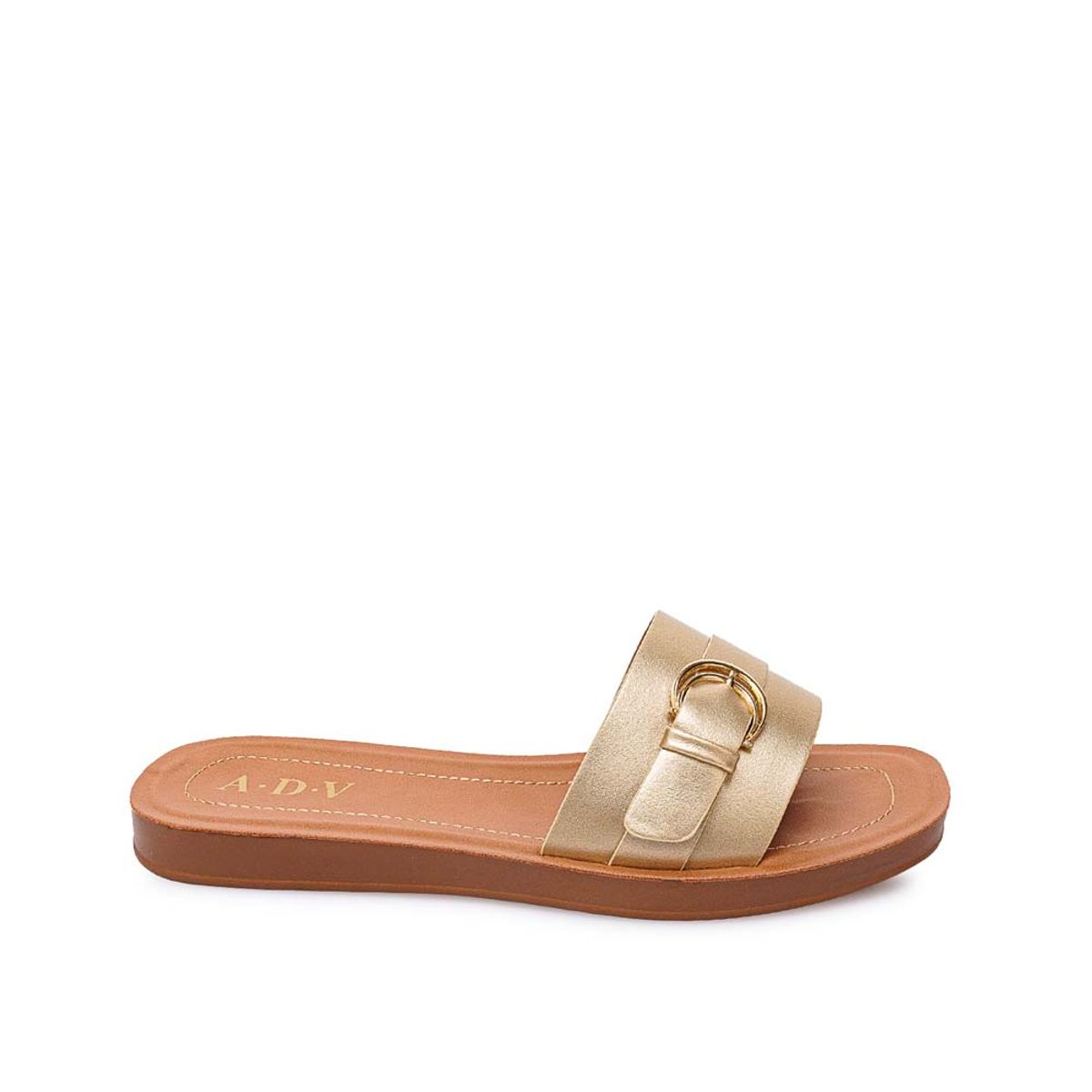 ADV - Sandalia Slide Casual CAMI-2601 Dorado ADV