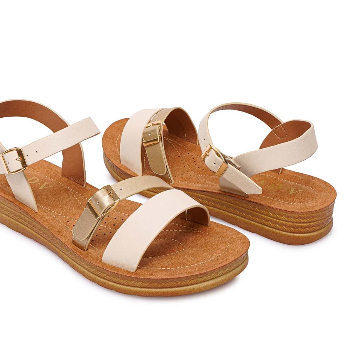 ADV - Sandalia Dorsay Casual CAMI-2609 HuesoDoradoad ADV