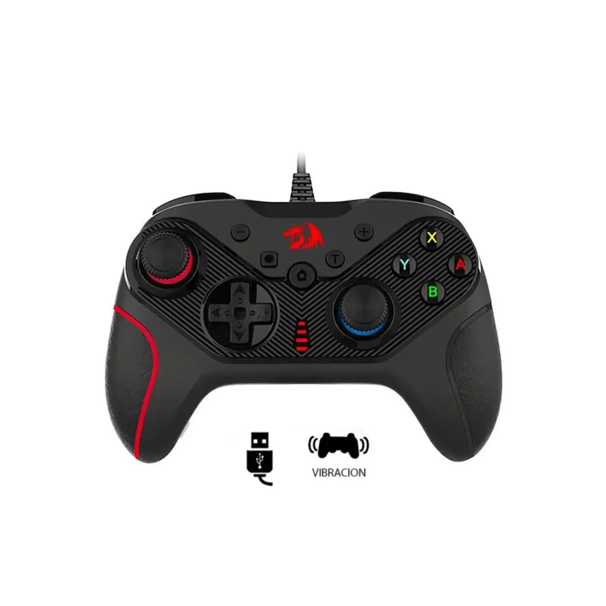 REDRAGON - Gamepad Redragon RIFT G710 Cableado con Vibración y Macros