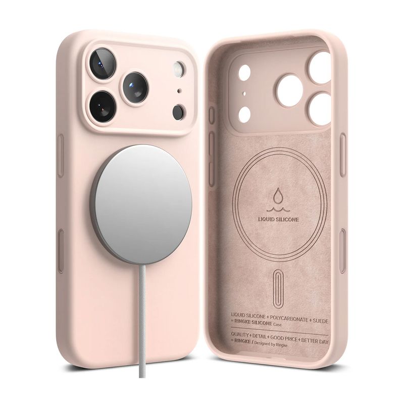 RINGKE - Case Para iPhone 17 Pro Max Ringke MagSafe Silicona Rosa