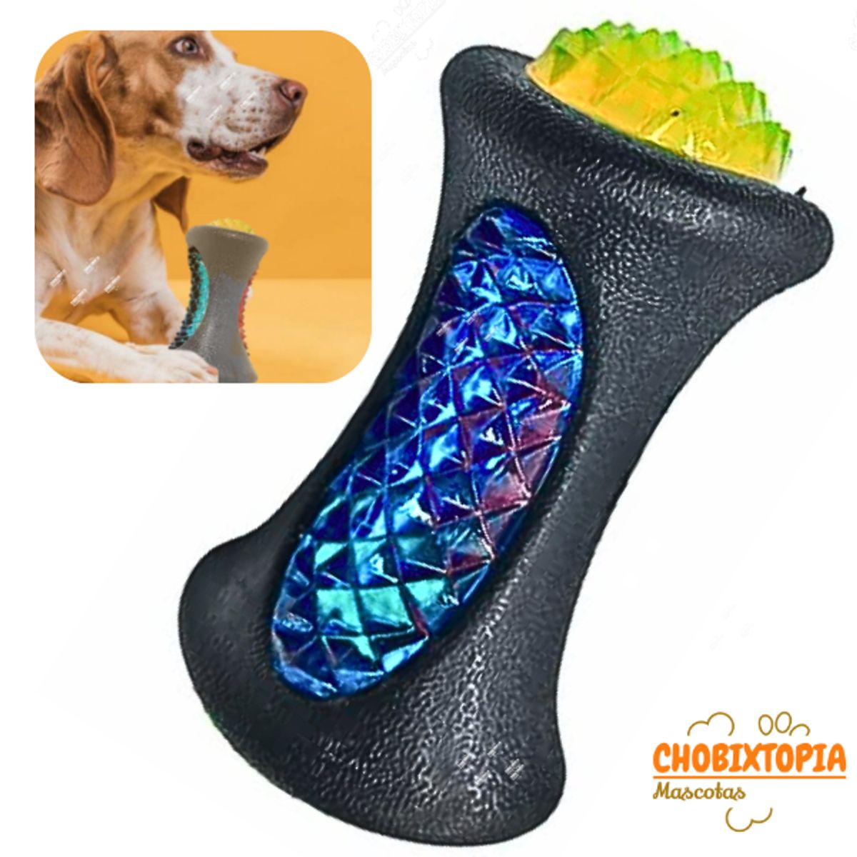 GENERICO - HUESO PARA PERROS LUCES LED