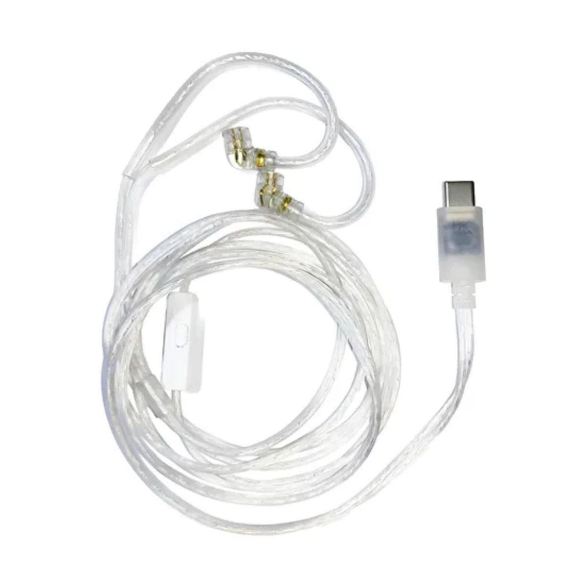 KZ - Cable Kz Pin C Usb Tipo-c Para Zs10 Pro X Zsn Pro X Etc Blanco