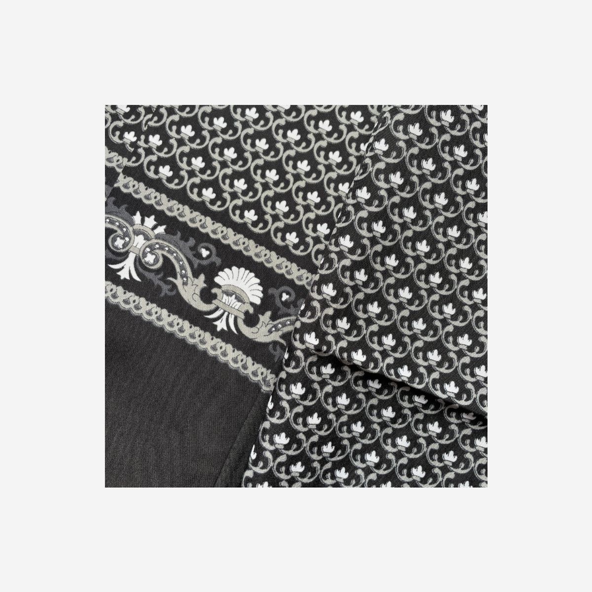 KAST PE - Bufanda Suave Lennin Negro Doble Capa pañuelo cuello hombre