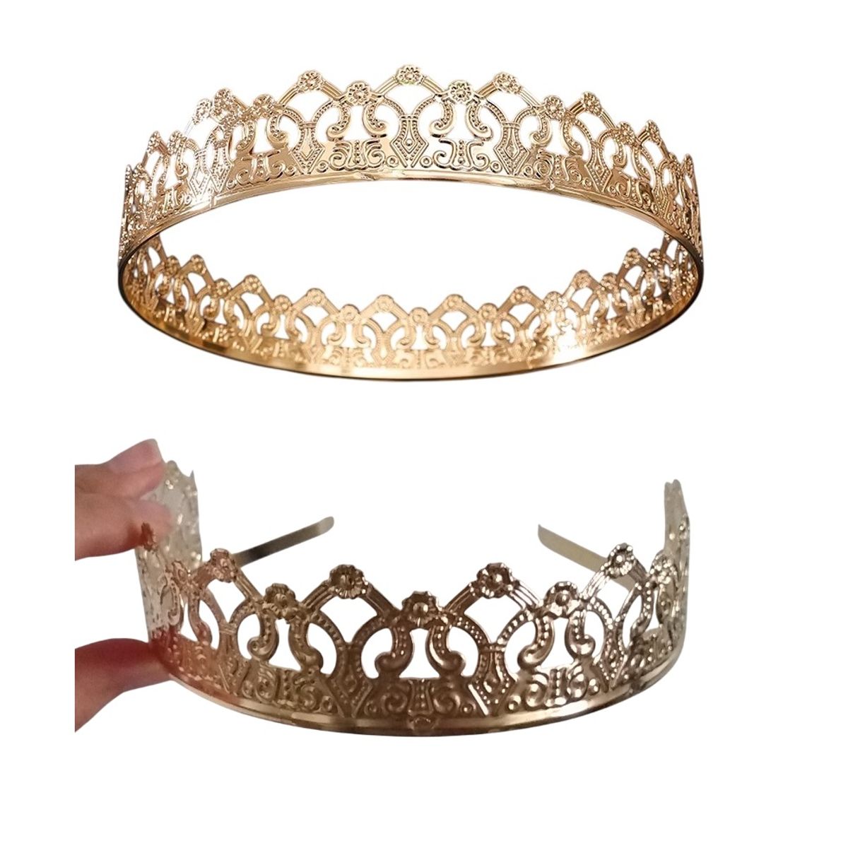 GENERICO - Set coronas rey y reina para parejas disfraz Halloween