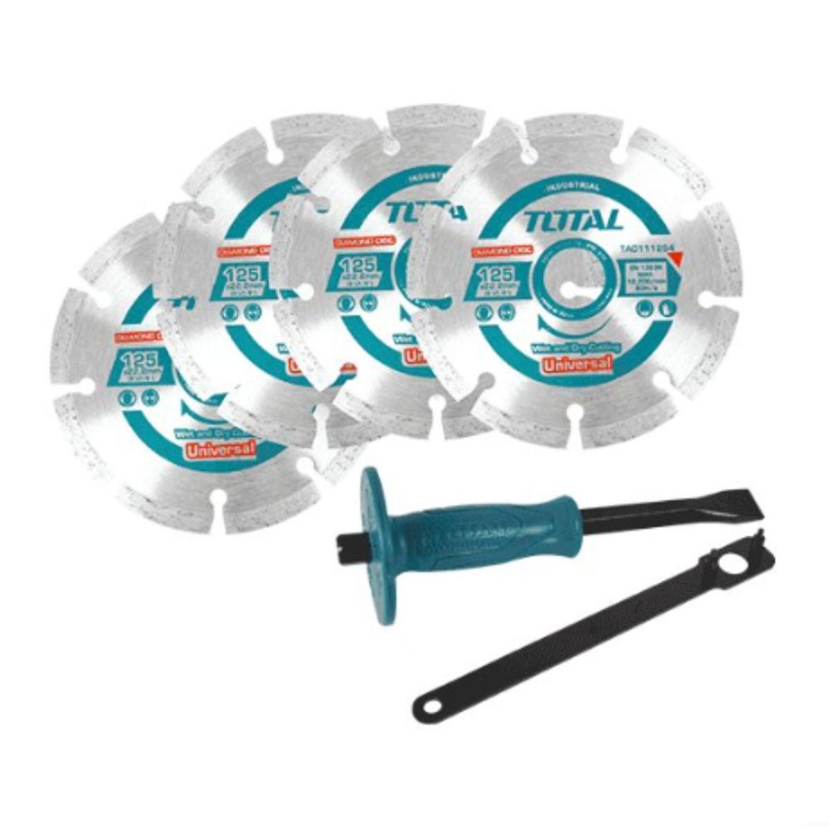 TOTAL TOOLS - Ranuradora 1500W 125MM 10500RPM Industrial - TWLC1256