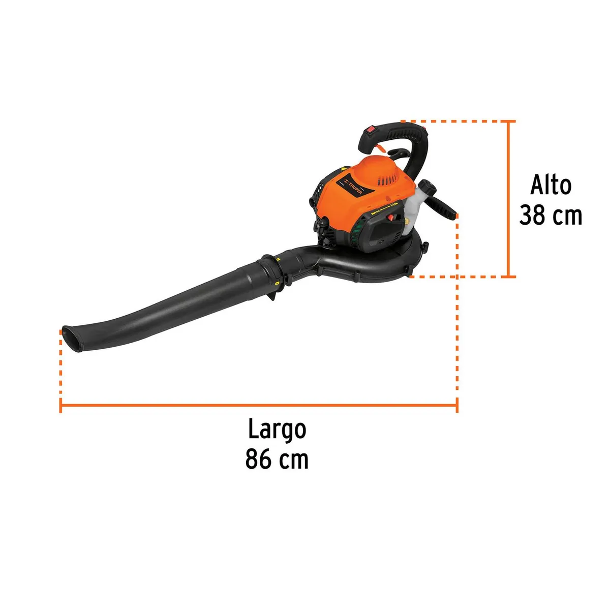 TRUPER - Sopladora Aspiradora con motor de 26 cc a gasolina Truper